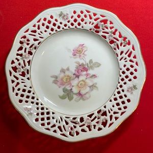 VINTAGR SCHUMANN ARZBERG GERMANY ROSEDALE ARTICULATED PLATE (71/2”)